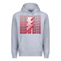 Heather Grey mom of both girls Premium Hoodie - MaliasSmallBusiness