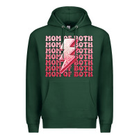 Sports Green mom of both girls Premium Hoodie - MaliasSmallBusiness