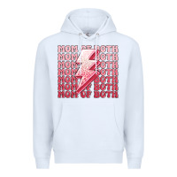 White mom of both girls Premium Hoodie - MaliasSmallBusiness
