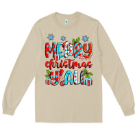 Mushroom merry christmas y'all Long Sleeve Tee - Zillion Design Studio