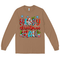 Toasted Coconut merry christmas y'all Long Sleeve Tee - Zillion Design Studio