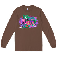 Chestnut halloween boo with cancer ribbon Long Sleeve Tee - AdoDesignShop