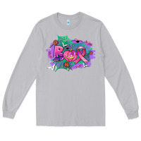 Moon Dust halloween boo with cancer ribbon Long Sleeve Tee - AdoDesignShop