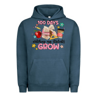 Pigment Midnight Navy 100 days of watching my students grow Urban Hoodie - MaliasSmallBusiness