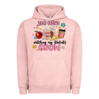 Pigment Salmon 100 days of watching my students grow Urban Hoodie - MaliasSmallBusiness