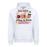 White 100 days of watching my students grow Urban Hoodie - MaliasSmallBusiness