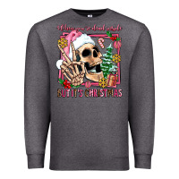 Charcoal Heather when you're dead inside but it's christmas Premium Sweatshirt - AdoDesignShop