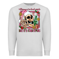Dove Grey when you're dead inside but it's christmas Premium Sweatshirt - AdoDesignShop