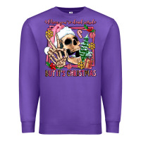 Purple when you're dead inside but it's christmas Premium Sweatshirt - AdoDesignShop