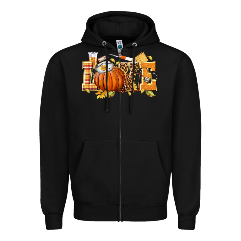 Love Nurse Fall Zipper Hoodie by texasbilliewilder | Teevron