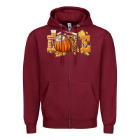 Burgundy love nurse fall Zipper Hoodie - texasbilliewilder
