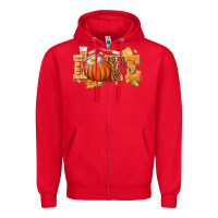Red love nurse fall Zipper Hoodie - texasbilliewilder