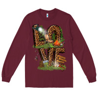 Burgundy love camping Long Sleeve Tee - texasbilliewilder