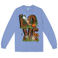 Colony Blue love camping Long Sleeve Tee - texasbilliewilder