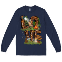 Navy love camping Long Sleeve Tee - texasbilliewilder