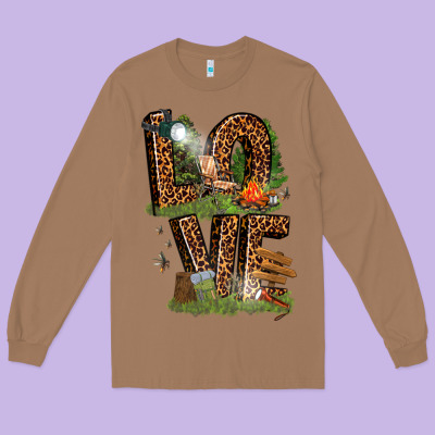 Long Sleeve Tee love camping