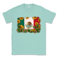 Seafoam mexican flag Classic Tee - Zillion Design Studio