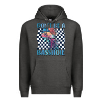 Charcoal Heather dont be a basshole Premium Hoodie - MaliasSmallBusiness