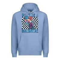 Colony Blue dont be a basshole Premium Hoodie - MaliasSmallBusiness