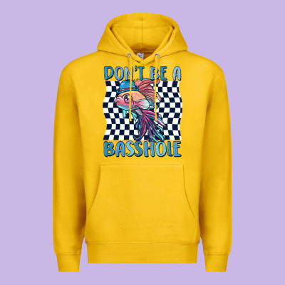 Dont Be A Basshole Premium Hoodie Designed By Maliassmallbusiness