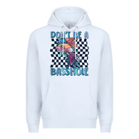 White dont be a basshole Premium Hoodie - MaliasSmallBusiness