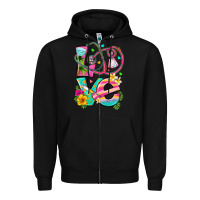 Black love summer nurse Zipper Hoodie - texasbilliewilder