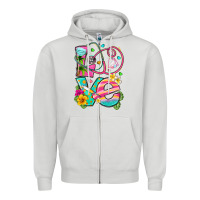 Dove Grey love summer nurse Zipper Hoodie - texasbilliewilder