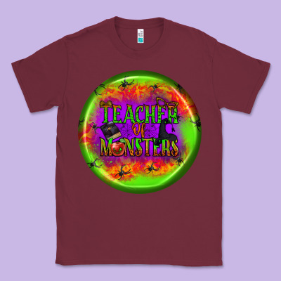 Teacher Monsters Earrings Classic Tee Designed By Bundleandbundleshop