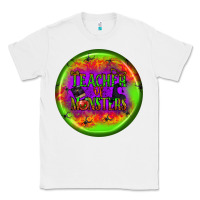 White teacher monsters earrings Classic Tee - BundleAndBundleShop