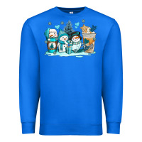 True Royal winter snowman coffee cups Premium Sweatshirt - AdoDesignShop