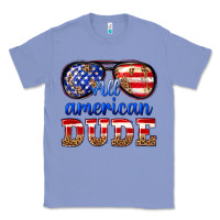 Colony Blue all american dude Classic Tee - texasbilliewilder