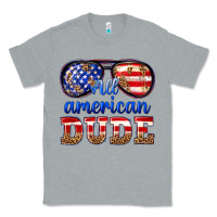 Heather Grey all american dude Classic Tee - texasbilliewilder