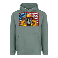 Sage firefighter air mask and sunflower Heavyweight Hoodie - HRA Design Shop