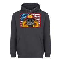 Smoke firefighter air mask and sunflower Heavyweight Hoodie - HRA Design Shop