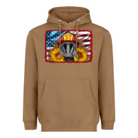 Toasted Coconut firefighter air mask and sunflower Heavyweight Hoodie - HRA Design Shop