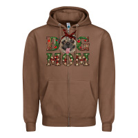 Chestnut christmas pug mom Zipper Hoodie - RanaPortraitStore