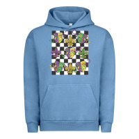 Pigment Pebble Blue mardi gras Urban Hoodie - MaliasSmallBusiness