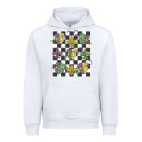 White mardi gras Urban Hoodie - MaliasSmallBusiness