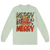 Matcha merry christmas lightning bolt Long Sleeve Tee - Zillion Design Studio