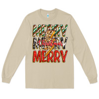 Mushroom merry christmas lightning bolt Long Sleeve Tee - Zillion Design Studio