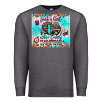 Charcoal Heather just a girl who loves camping Premium Sweatshirt - JahusDesignShop