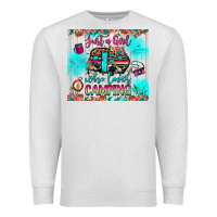Oatmeal Heather just a girl who loves camping Premium Sweatshirt - JahusDesignShop