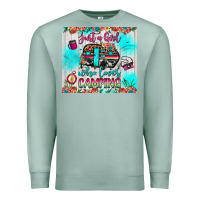Seafoam just a girl who loves camping Premium Sweatshirt - JahusDesignShop