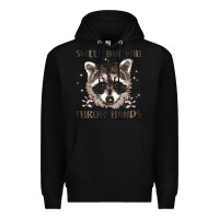 Black sweet but will throw hands Premium Hoodie - MaliasSmallBusiness