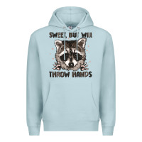 Blue Mist sweet but will throw hands Premium Hoodie - MaliasSmallBusiness