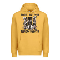 Mustard sweet but will throw hands Premium Hoodie - MaliasSmallBusiness
