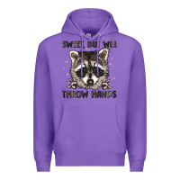 Purple sweet but will throw hands Premium Hoodie - MaliasSmallBusiness