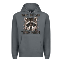 Rock sweet but will throw hands Premium Hoodie - MaliasSmallBusiness