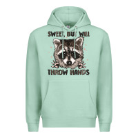 Seafoam sweet but will throw hands Premium Hoodie - MaliasSmallBusiness