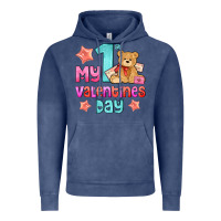 Vintage Denim my first valentines day Vintage Hoodie - AdoDesignShop